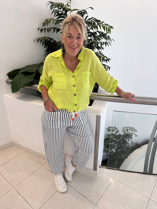 Carter Strip Barrel Jeans