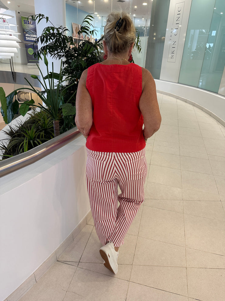 Carter Strip Barrel Jeans