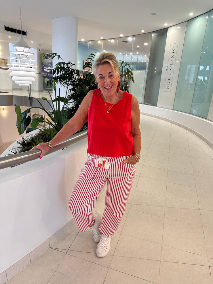 Carter Strip Barrel Jeans