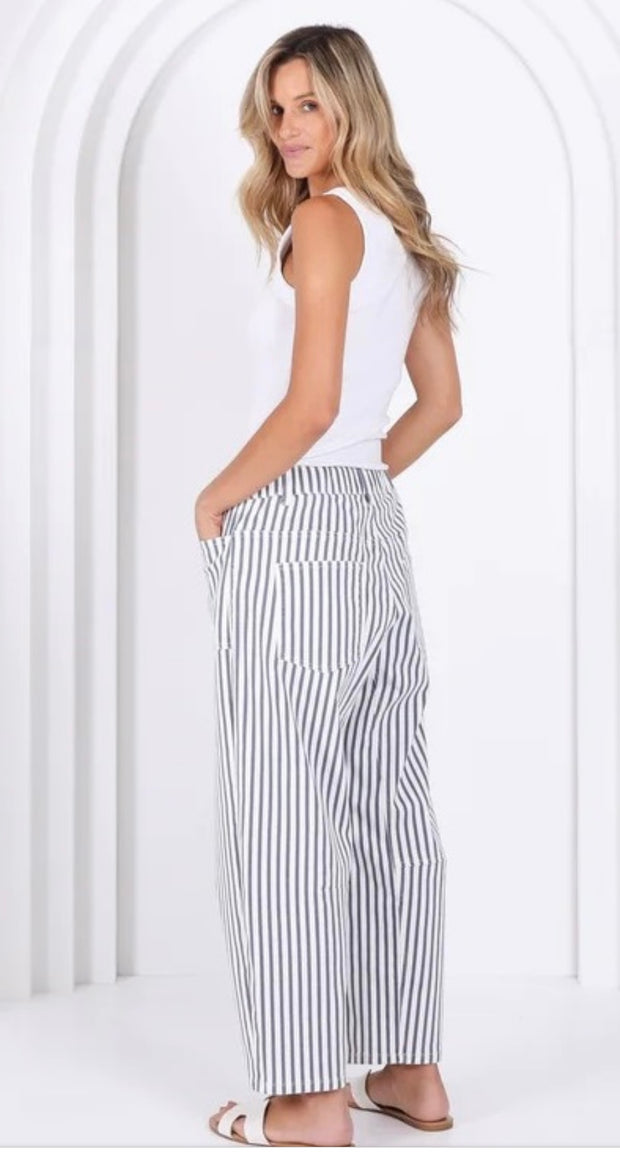 Carter Strip Barrel Jeans