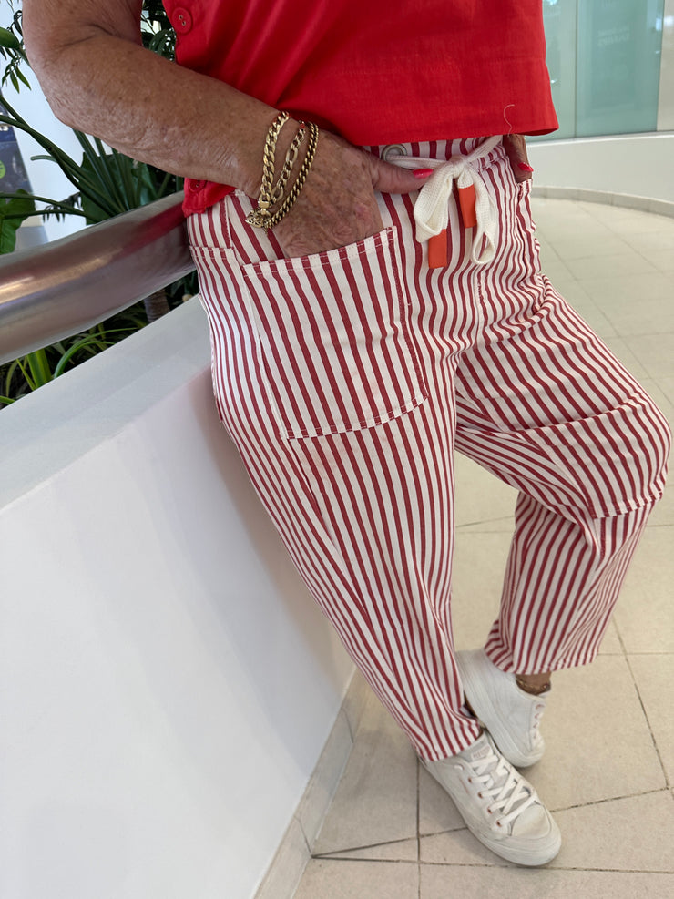 Carter Strip Barrel Jeans