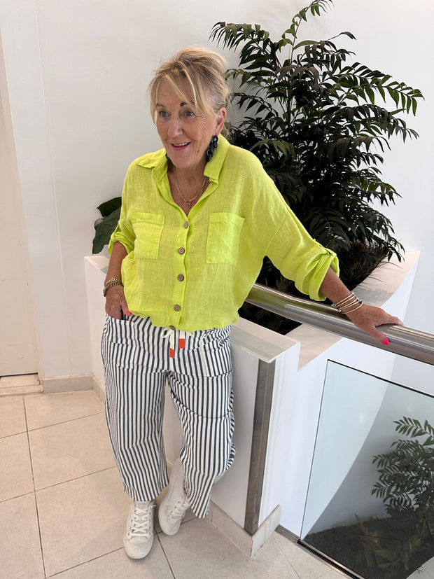 Carter Strip Barrel Jeans