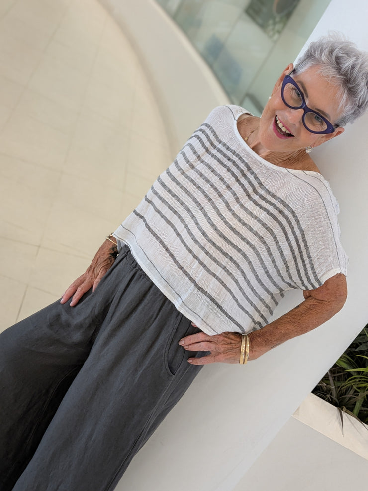 Tuscan Linen Weave Top