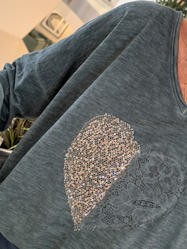 Glam Heart Top