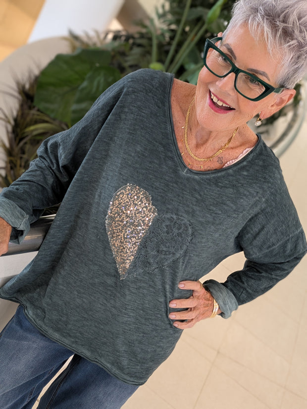 Glam Heart Top