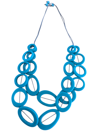 Teal Long Necklace