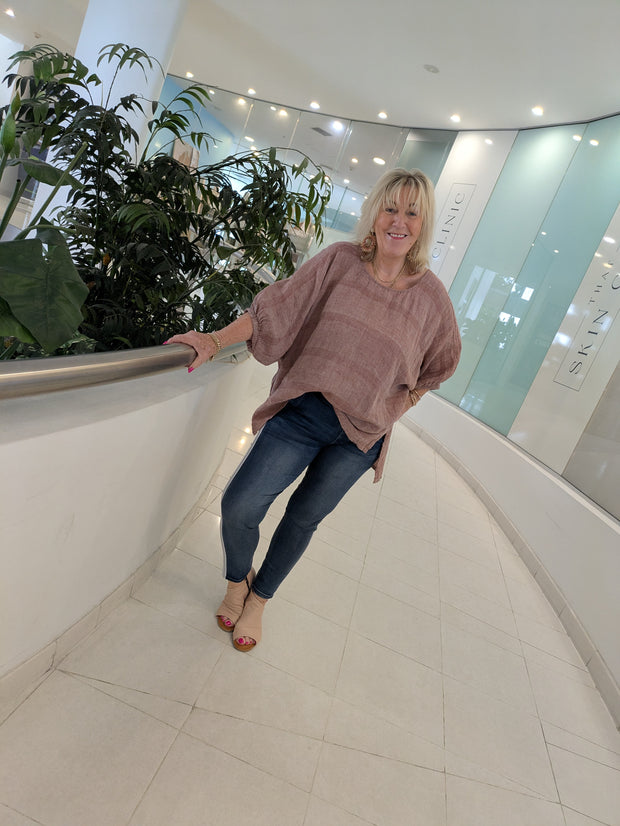 Bella Linen Weave Top