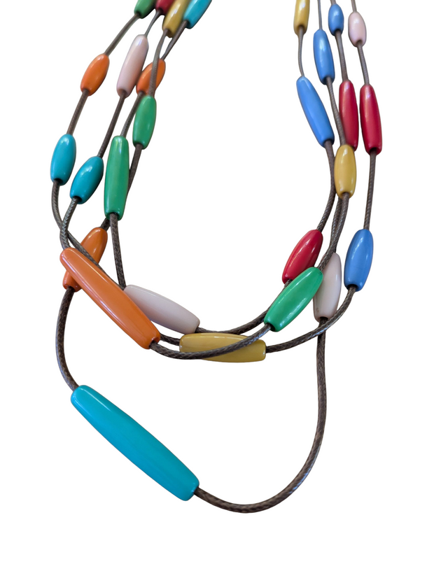 Rainbow Luxe Long Necklace