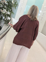 Bella Linen Weave Top
