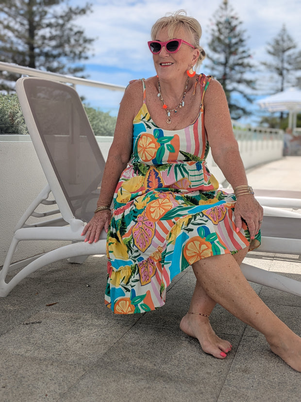 Tutti Fruity Short Strappy Dress