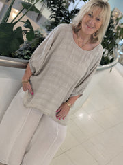 Bella Linen Weave Top