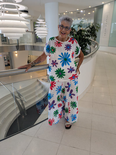 Rainbow Daisy Pants