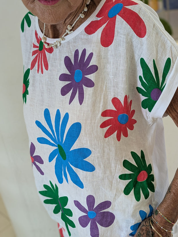 Rainbow Daisy Top