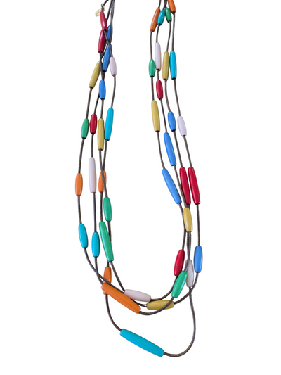 Rainbow Luxe Long Necklace