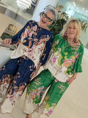 La Lisa Silk Top and Pant Set