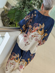 La Lisa Silk Top and Pant Set