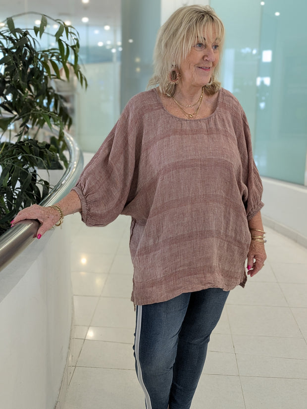 Bella Linen Weave Top