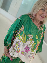 La Lisa Silk Top and Pant Set