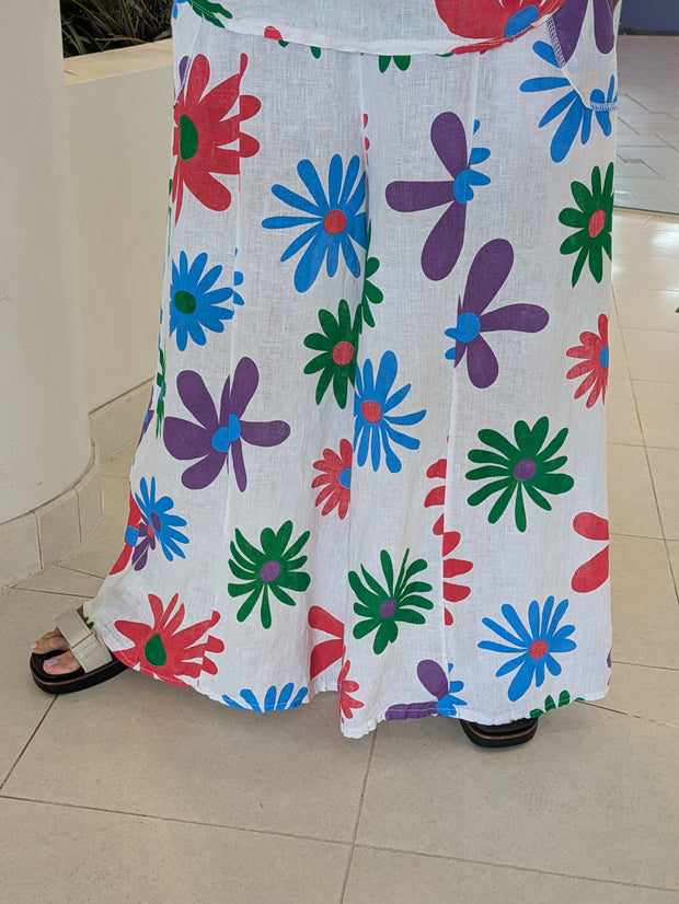 Rainbow Daisy Pants