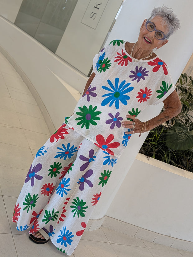 Rainbow Daisy Top