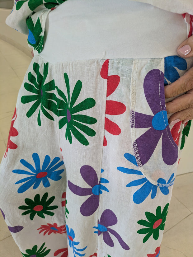 Rainbow Daisy Pants