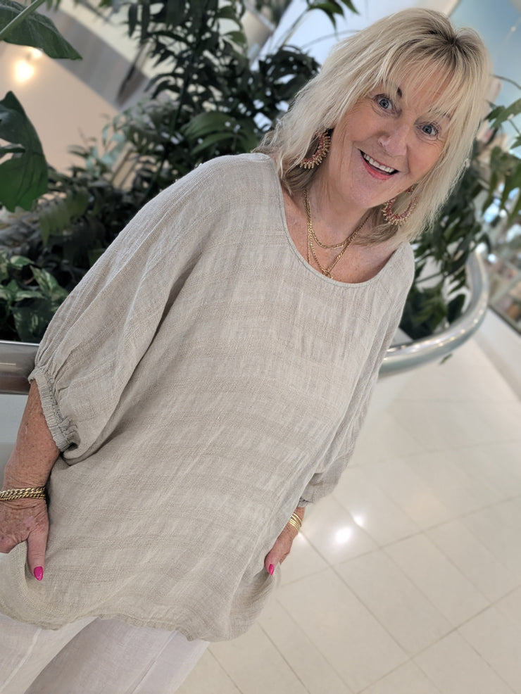 Bella Linen Weave Top