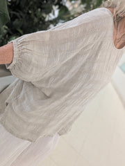 Bella Linen Weave Top