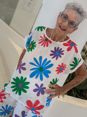 Rainbow Daisy Top