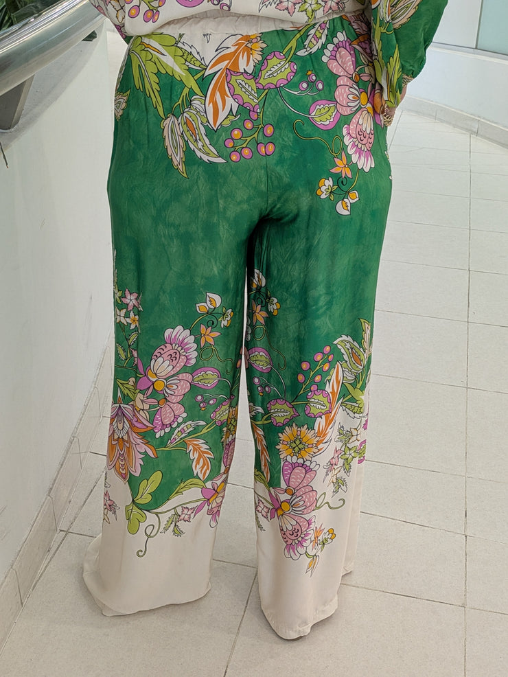 La Lisa Silk Top and Pant Set