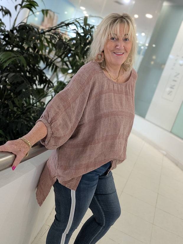 Bella Linen Weave Top