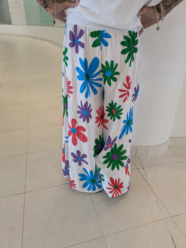 Rainbow Daisy Pants